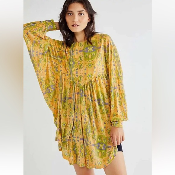 FREE PEOPLE EUC THIS IS IT SUN FADED TUNIC SIZE SMALL - Picture 1 of 9